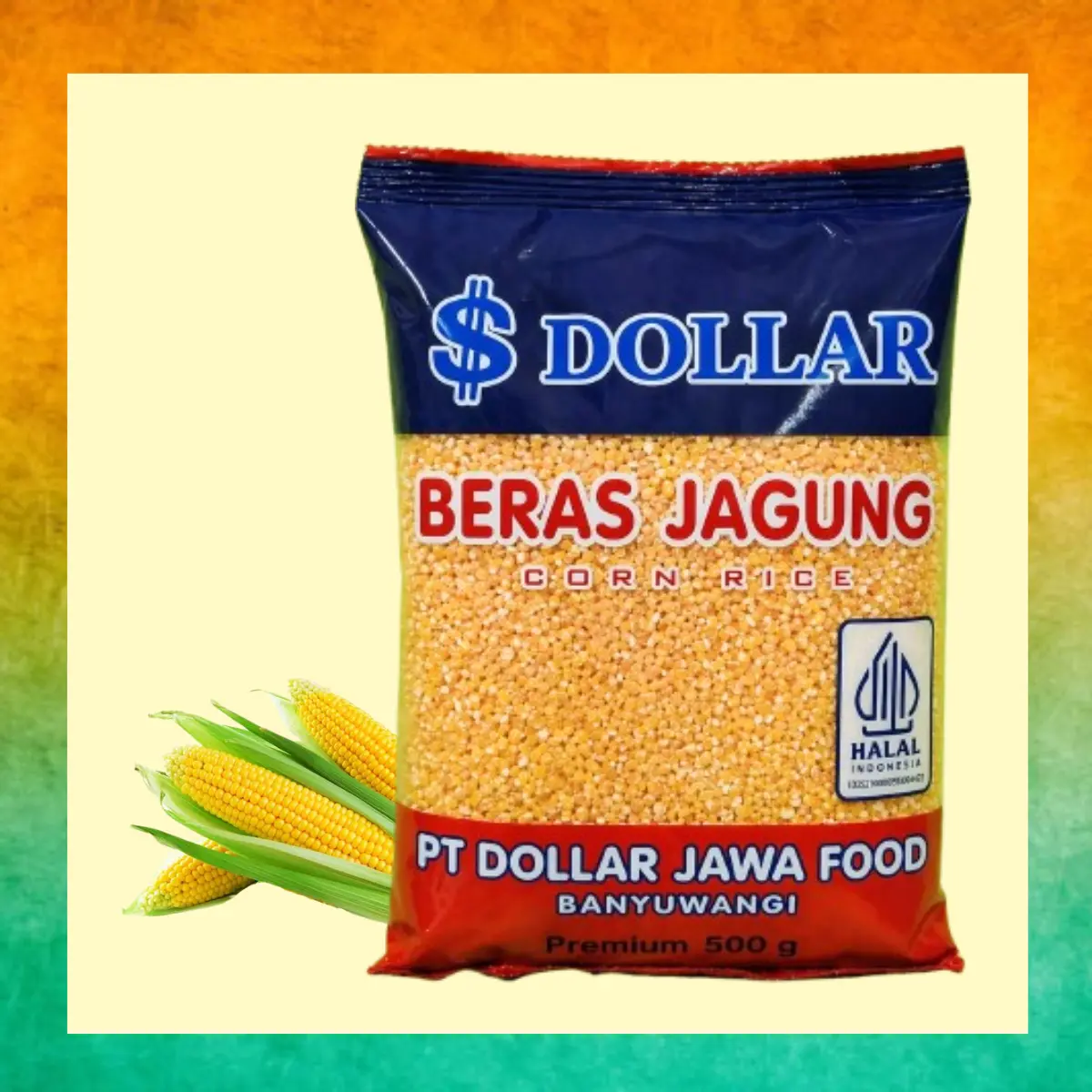 Beras Jagung Dollar isi 5 bungkus berat 2,5 Kg Rendah Gula Rendah Kalori Non Gluten Nasi Rice Food