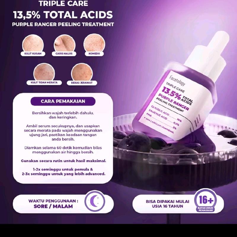Facetology-serum peeling treatment purple ranger 1