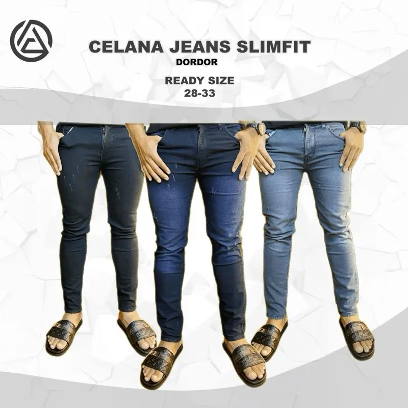 Celana Jeans GOS & DOR DOR VVIP Premium Mewah motif cakar