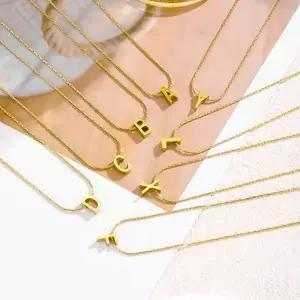 VALLEY •  Kalung Huruf Inisial • Perhiasan Material Titanium Murni Anti Luntur Anti Alergi Bisa Di Pakai Setiap Hari Bisa Untuk Anak Sekolah