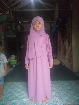 Product Review of Inara Dress Kids Syari Baju Gamis Muslim Cantik Motif Brukat Bunga Anak Perempuan Ceruty Babydol Premium 5-12 Tahun Size L dan XL Panjang dan Tanggung Shakila Set Kerudung Pasmina Lebaran 2025 from R**i 2