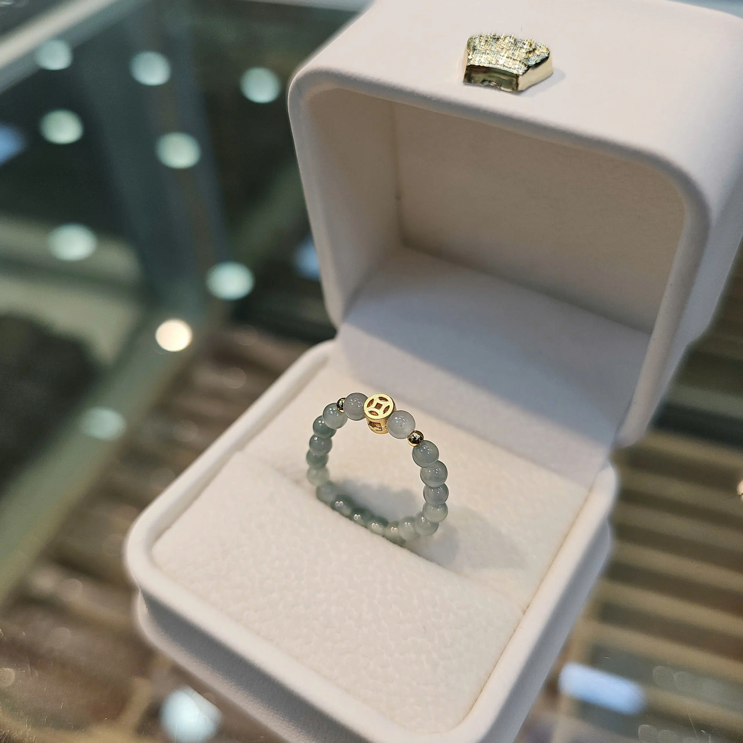 QMJ JEWELRY - N883 Nhẫn KT MẠ VÀ.NG ĐÁ PHỈ THÚY 2,5 LI ĐƠN GIẢN | BigBuy360 - bigbuy360.vn