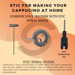 stik milk frother mixer pengaduk minuman untuk foaming cappucino bukan latte art