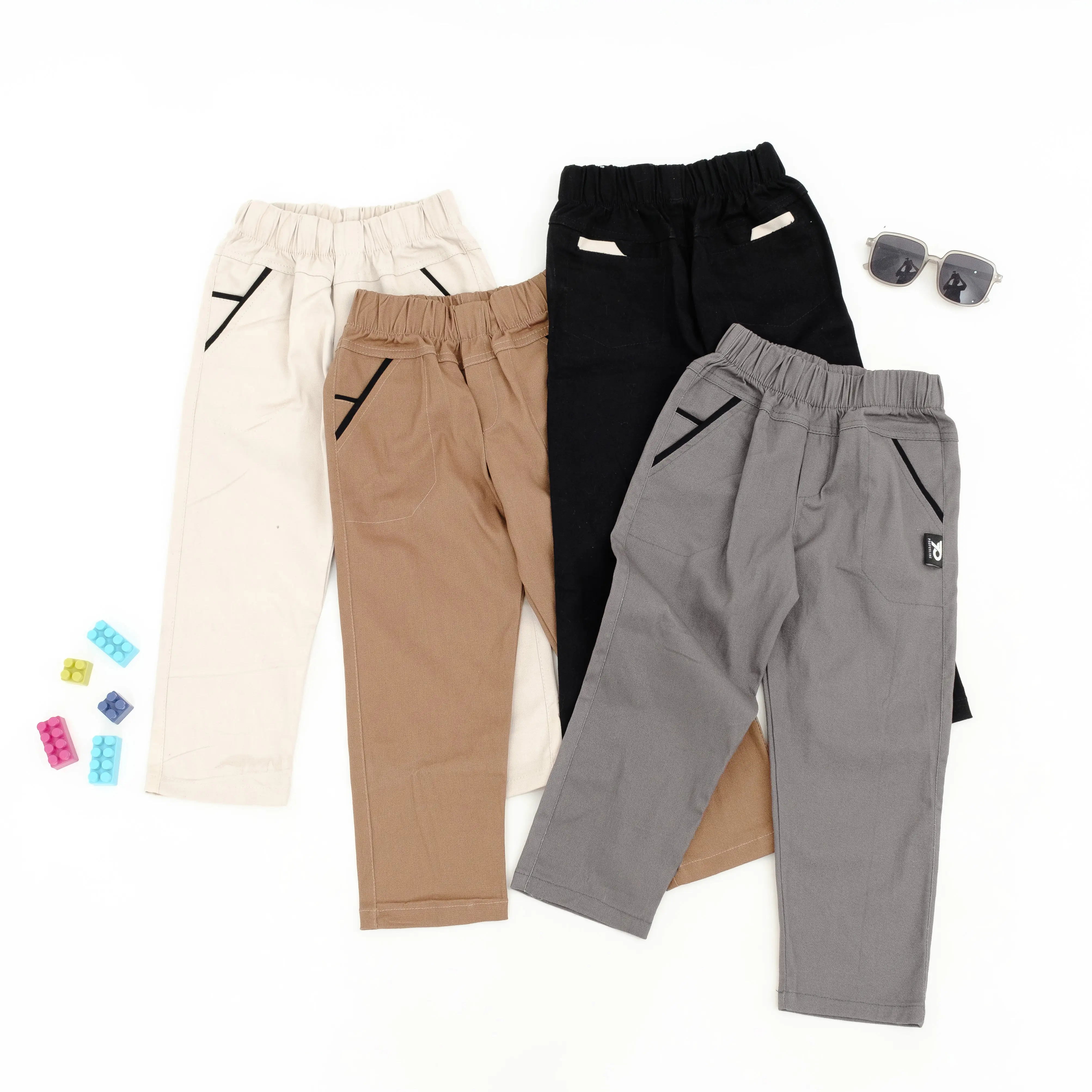Properline Celana Chino Panjang Anak Laki Laki adem tebal lembut melar 1-12 Tahun Kids Katun