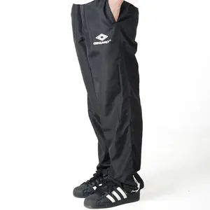 Genuvaly - Trackpant Bloods Series Celana Panjang Hitam Loose Fit