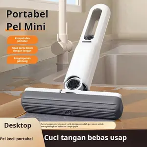 Sikat Pel Gantung Mini untuk Pembersihan Tanpa Tangan, Desain Portabel