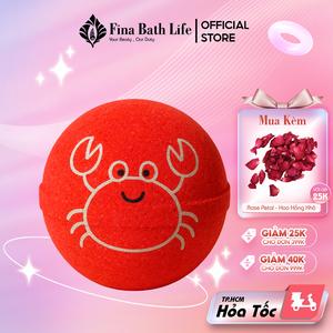 MINI CRAB - Creamy Bath Bomb/ Bom tắm/ Viên tắm bồn tạo bọt - Fina Bath Life