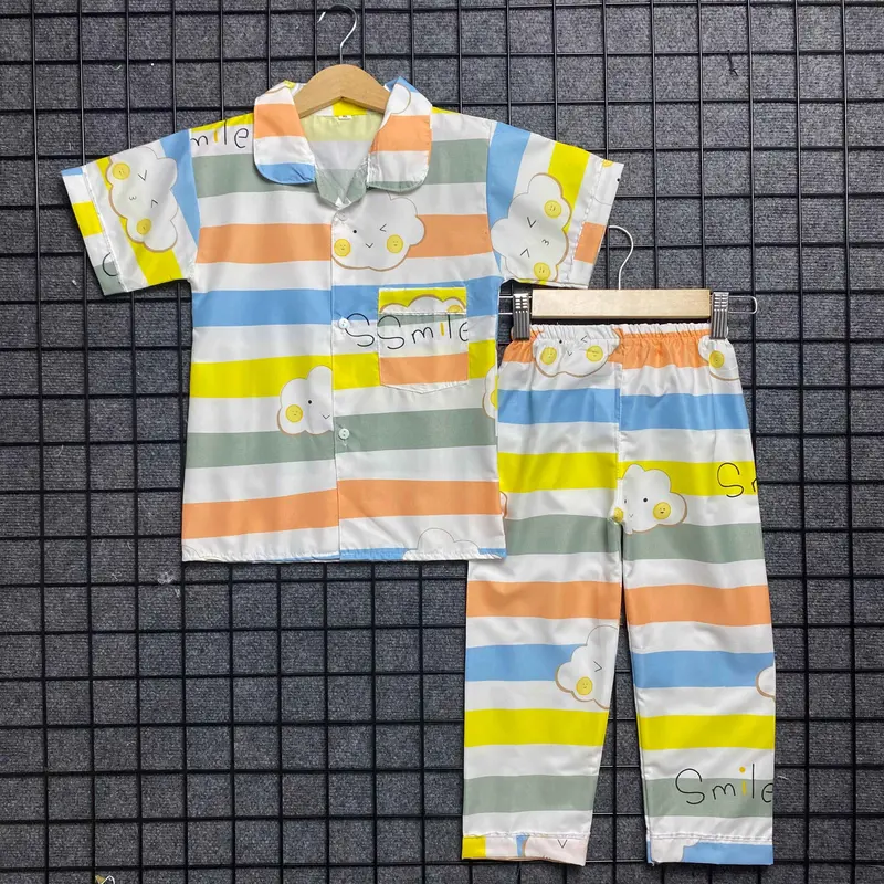 Baju Tidur Anak Usia 1-15 Tahun / Setelan Anak cowok dan Cewek Bahan Katun Polymicro KODE PYM PP 22 0