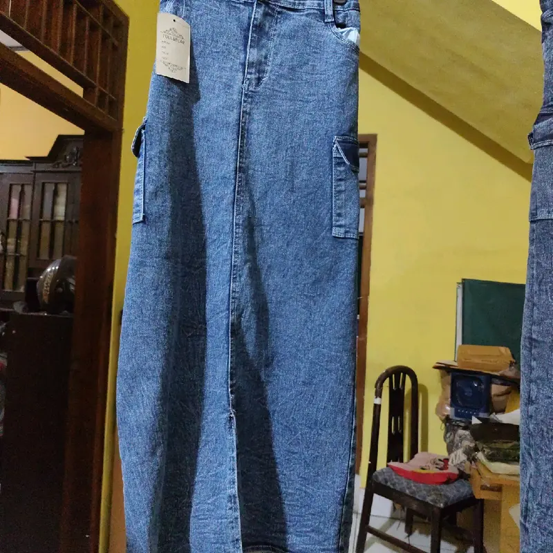 Rok jean span cargo strit 5