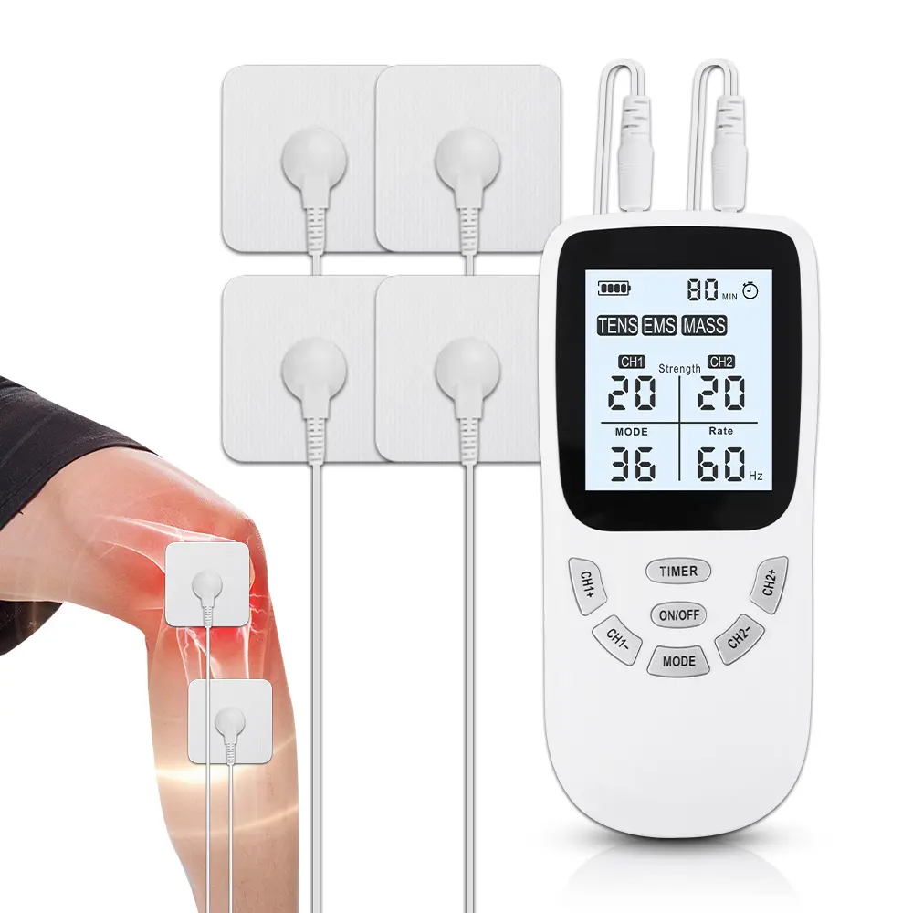 Tens Muscle Stimulator 36 Modes Electric EMS Acupuncture Body Massage Digital Therapy Slimming Machine Electrostimulator USB