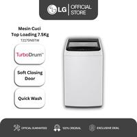 Gambar LG Mesin Cuci Top Loading 7.5kg - TurboDrum - Soft Closing Door - Quick Wash - T2175NBTW dari LG Official Store Kota Administrasi Jakarta Timur 1 Tokopedia