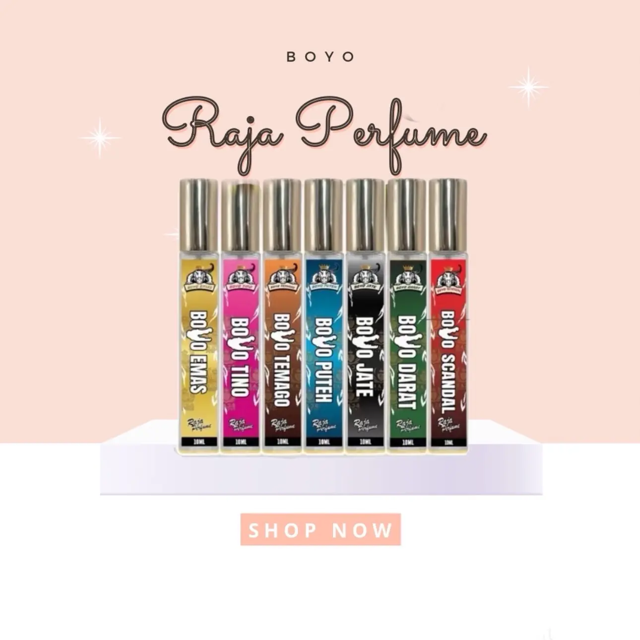 Perfume Raja Perfume | Boyo Jate | Boyo Tino | Boyo Tembago | Boyo Darat | Boyo Emas | Boyo Putih | 10ML