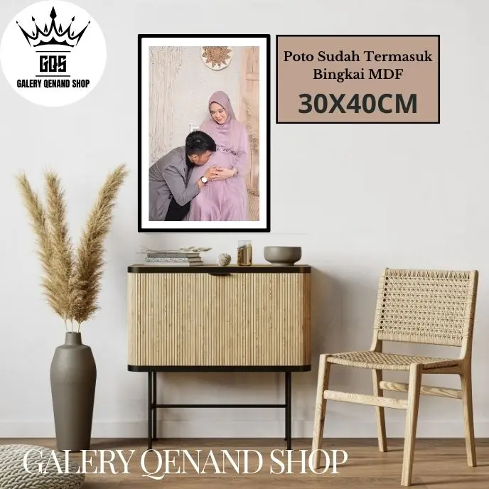 CETAK FOTO UKURAN 20R(30X40) SUDAH DI BINGKAI MDF 003 Frame