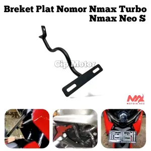 Breket Dudukan Plat Nomor Yamaha New Nmax Turbo  Nmax Neo S Techmax 2024 Bahan Kuat Anti Getar Bracket