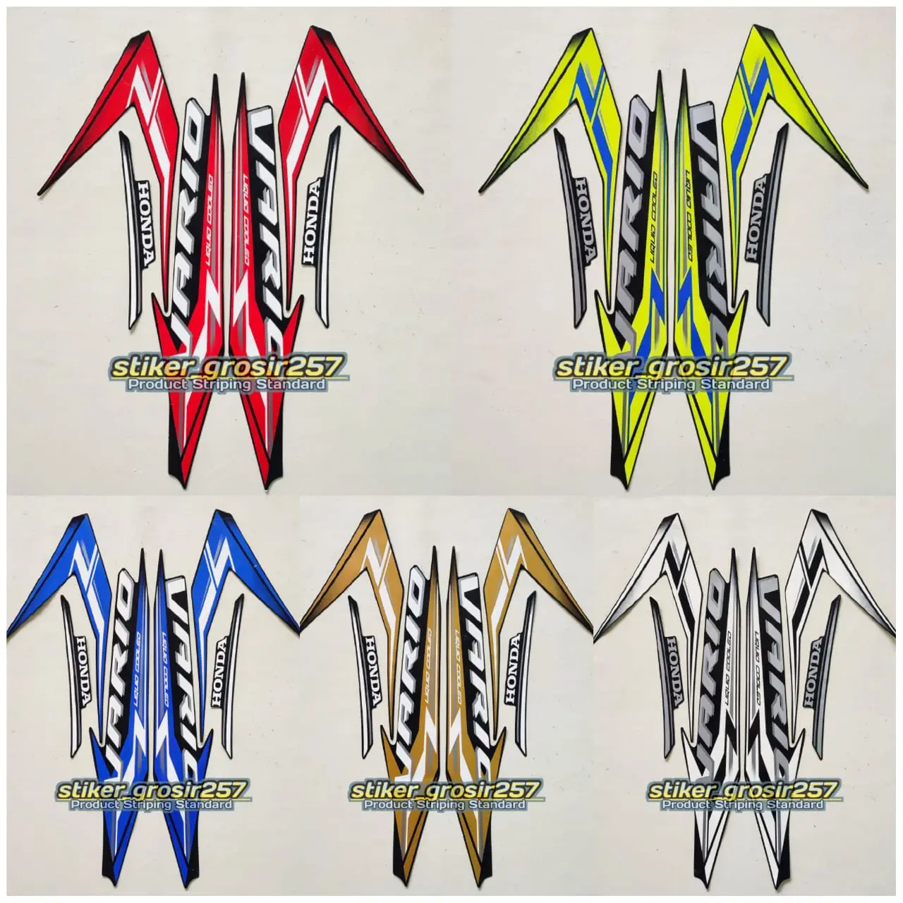 STRIPING STIKER STICKER MOTOR HONDA NEW VARIO 125 2024 FULLSET STANDAR - Motorcycle