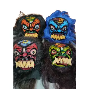 Topeng Gedruk Rambut Pendek Untuk Anak-anak dan Dewasa