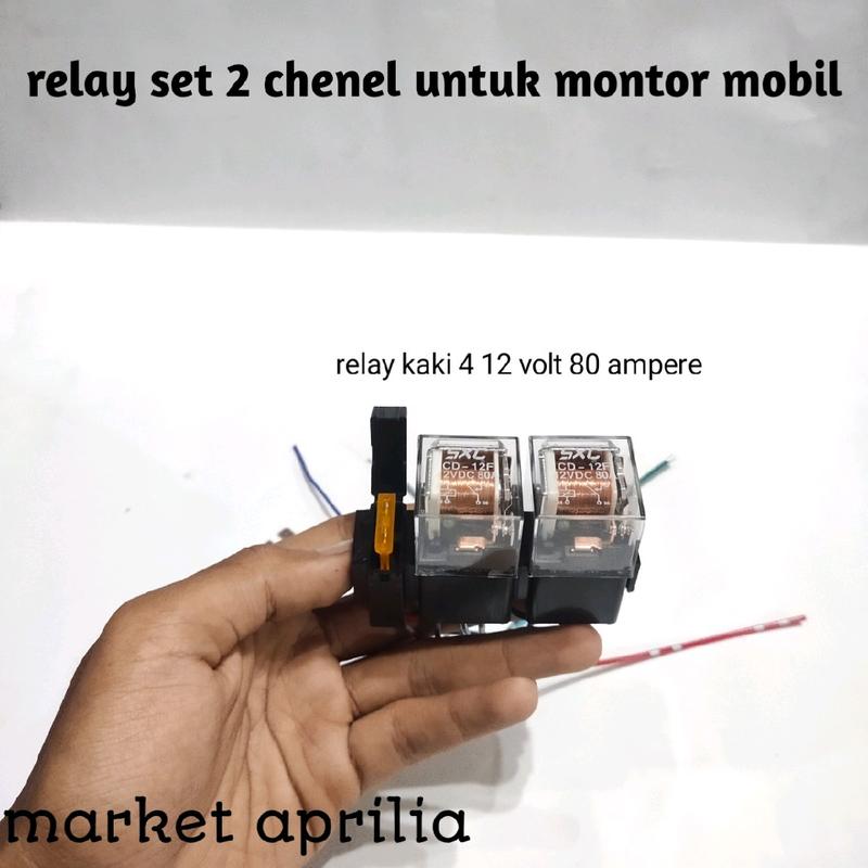 relay set 1-4 chenel untuk lampu tembak d2 laser, daymeker ,lampu tambahan,klakson bisa buat montor/mobil 1