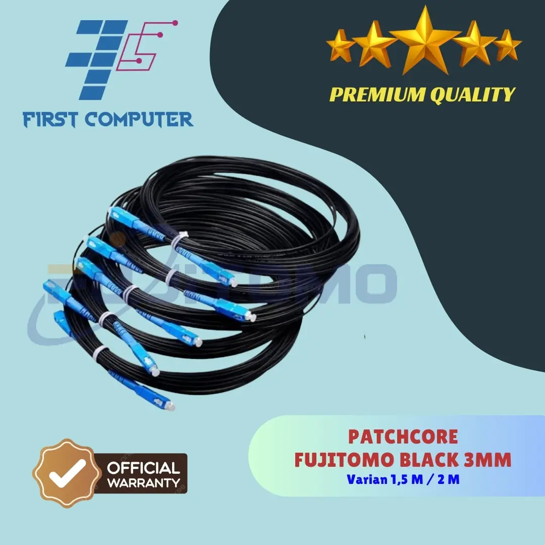 Patchcore - Patchcord Black Fujitomo 3mm [ Premium Quality ]