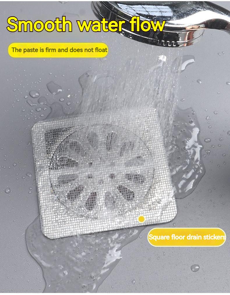 Product Introduction of Floor drain filter, bathroom bathroom sewer anti-clogging square grid sewer anti-insect hair filter 17