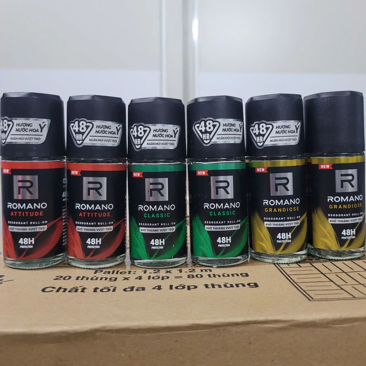 Combo 2 Lăn Khử Mùi Hương Nước Hoa Romano 40ml ( Hàng Khuyến Mại )