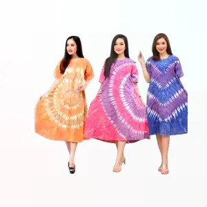 [GROSIR] Paket 3pcs Daster Payung Tiedye Busui Friendly Model Klok A Bahan Kaos Adem Tebal Cocok untuk Musim Panas dan Hujan Fit to XXL Motif Polos Bunga Setrip Polka Dot Bumil Rayon Batik