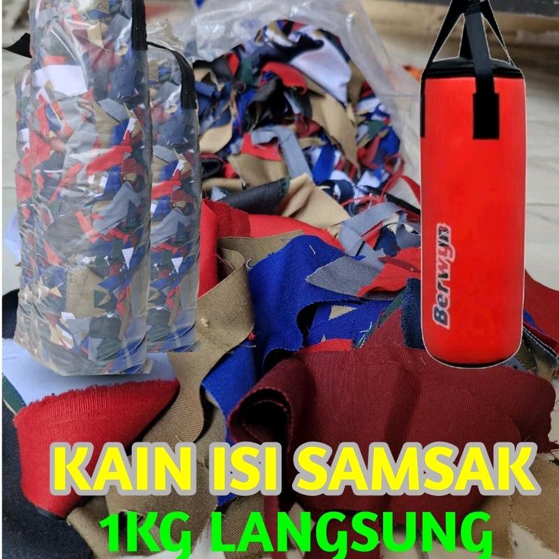 Kain Perca Sisa Potongan Langsung dari Pabrik - Isi 1kg - Boxing baju silat 1