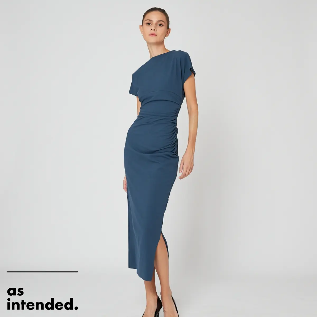 AURA Full Length Dress in Marine Blue [Voucher]
