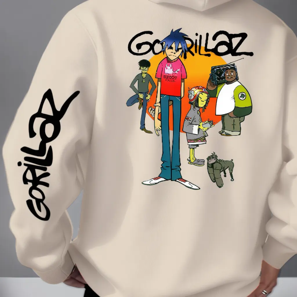 Moletom Gorillaz Canguru Unissex Streetwear Premium
