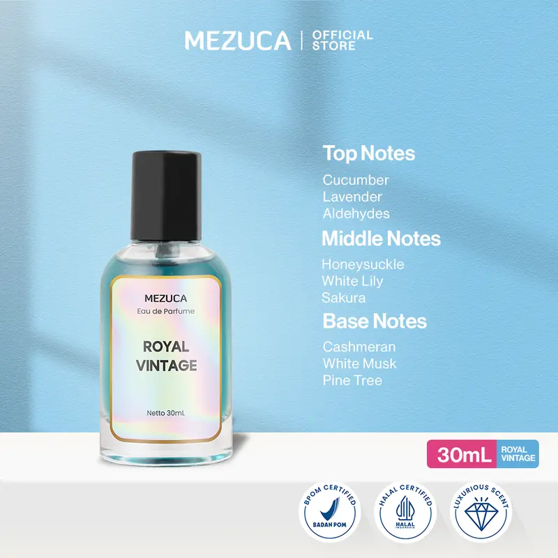 [Dapat 3 Botol] Parfum Mezuca Royal Series 30mL Free Box EDP  Wangi Awet Tahan Lama Unisex Pria Wanita 3