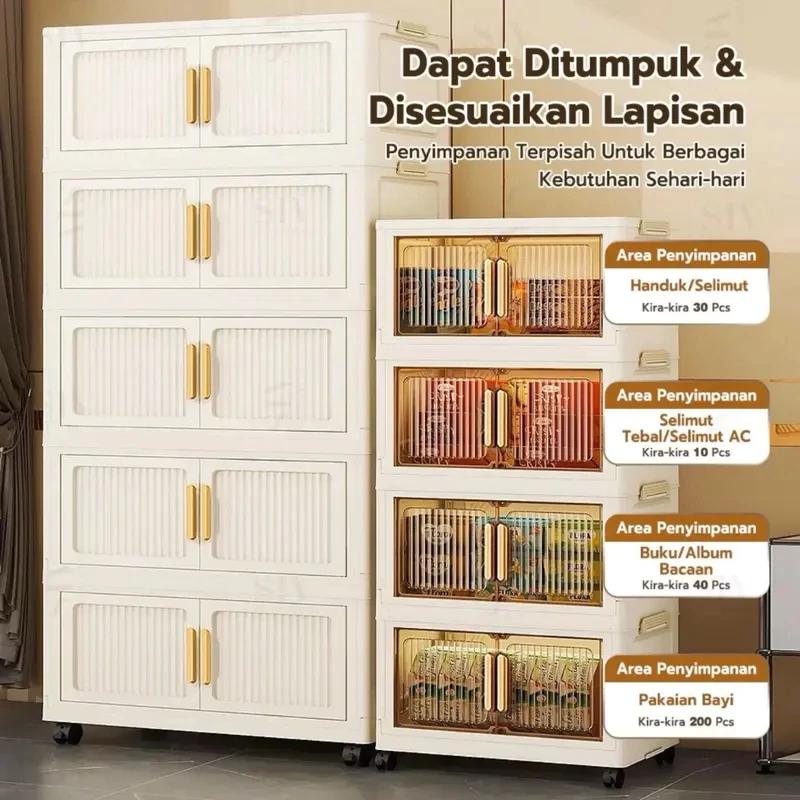【COD】Lemari pakaian Rak susun serbaguna Lemari Plastik Susun Besar Lemari Lipat Anak & Bayi Rak Baju Multifungsi dapur box 【COD】Lemari pakaian Rak susun serbaguna Lemari Plastik Susun Besar Lemari Lipat Anak & Bayi Rak Baju Multifungsi dapur box