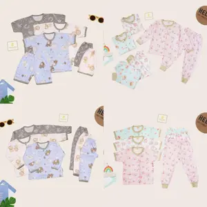 3 Stel Baju anak Winteku setelan Pendek ,setelan cpr , setelan panjang Polos Fashion