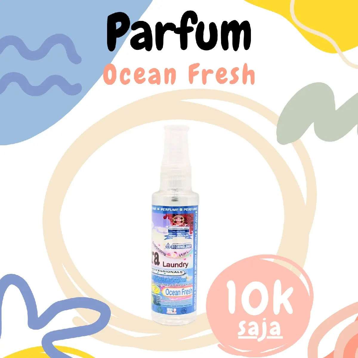 parfum ocean fresh 60ml parfum pria wanita unisex wangi awet tahan lama parfum pakaian all in one