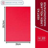 Gambar Margono Kertas Warna A4 Linen Holland Cherry Red Merah / Ivory / White Putih Quarto 200 gsm - 20 Lembar - Ivory - 100 gsm dari Margonopaper Kota Semarang 2 Tokopedia