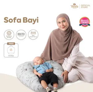 NAFA BABY – Sofa Bayi Multifungsi Lembut Adem| Dudukan Bayi Newborn Empuk & Nyaman | Sofa Bayi Baru Lahir + Free Tas Penyimpanan