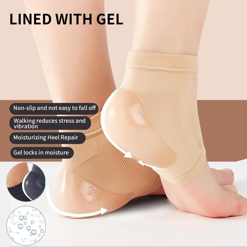 Product Introduction of AT 1Pair Heel Protective Cover Heels Socks Shoe Pads Unisex Socks 10
