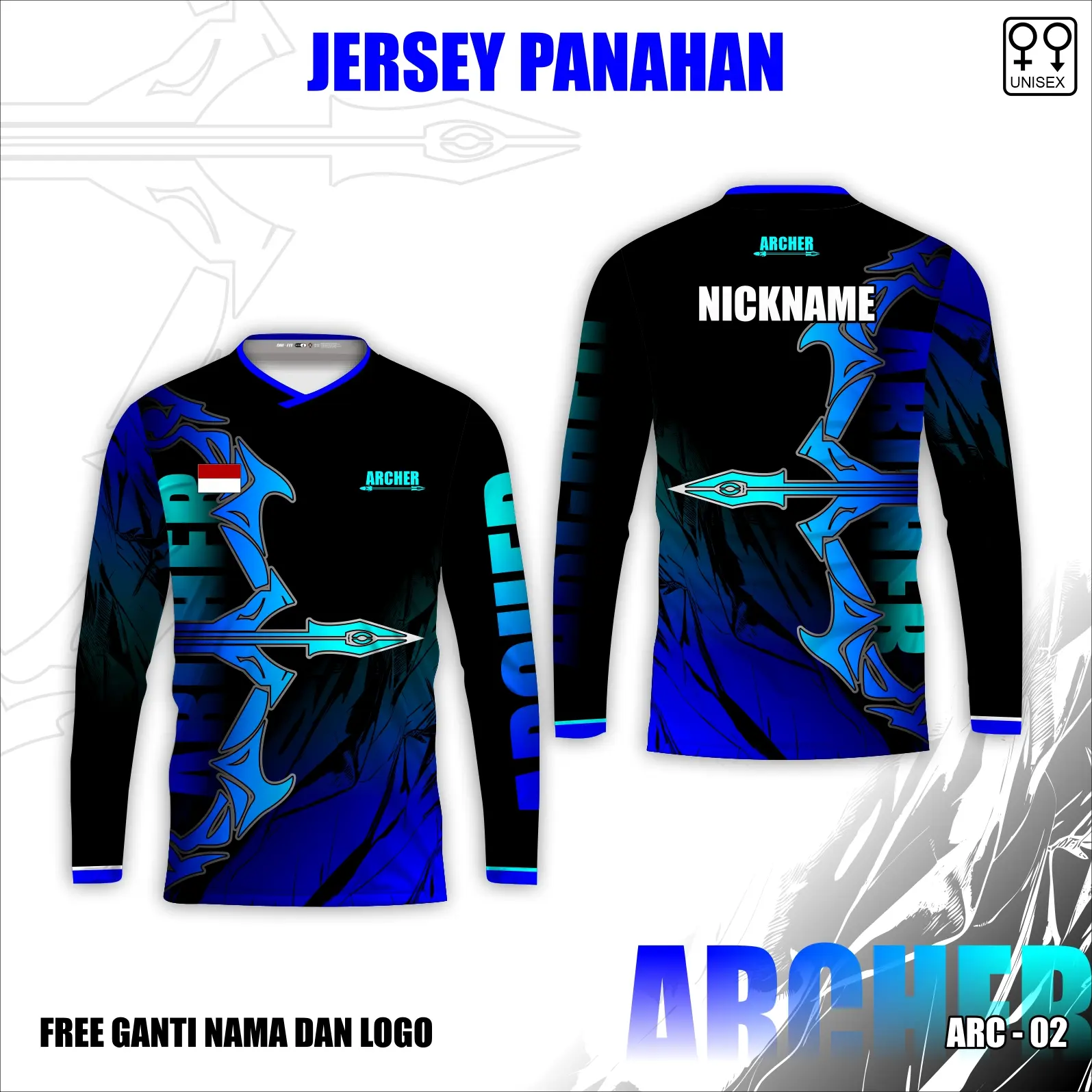 A Kaos Panahan Dewasa Baju Jersey Dewasa Lengan Panjang