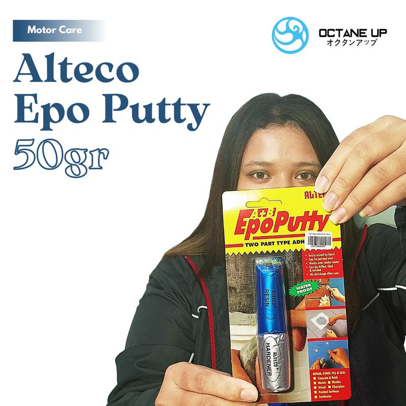 Lem Alteco Epo Putty 50gram untuk Beton, Fiberglass, Logam, PVC, Plastik, Kayu, dan Akuarium 8