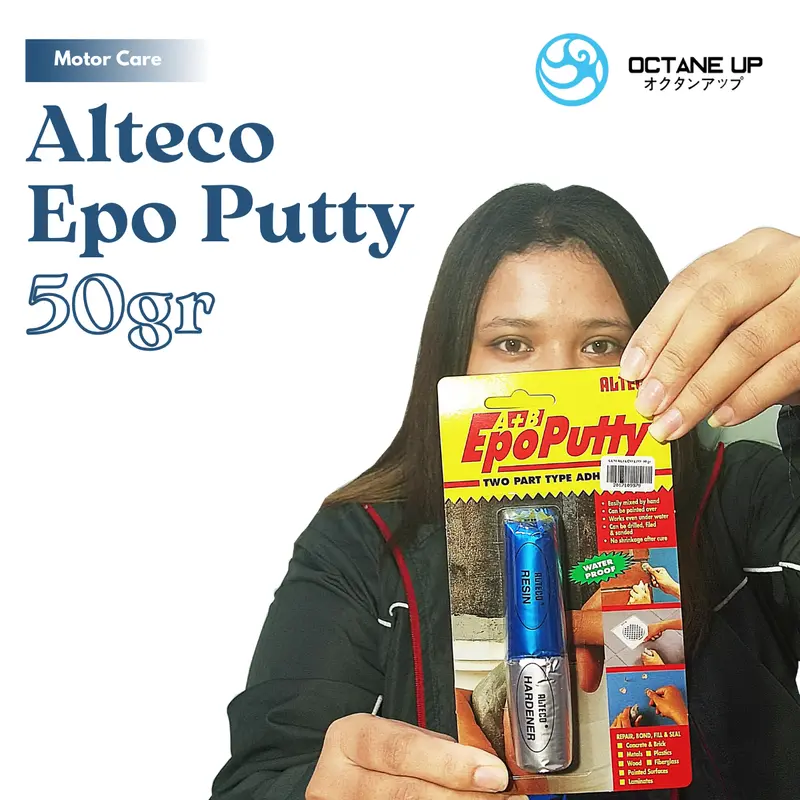 Lem Alteco Epo Putty 50gram untuk Beton, Fiberglass, Logam, PVC, Plastik, Kayu, dan Akuarium 7
