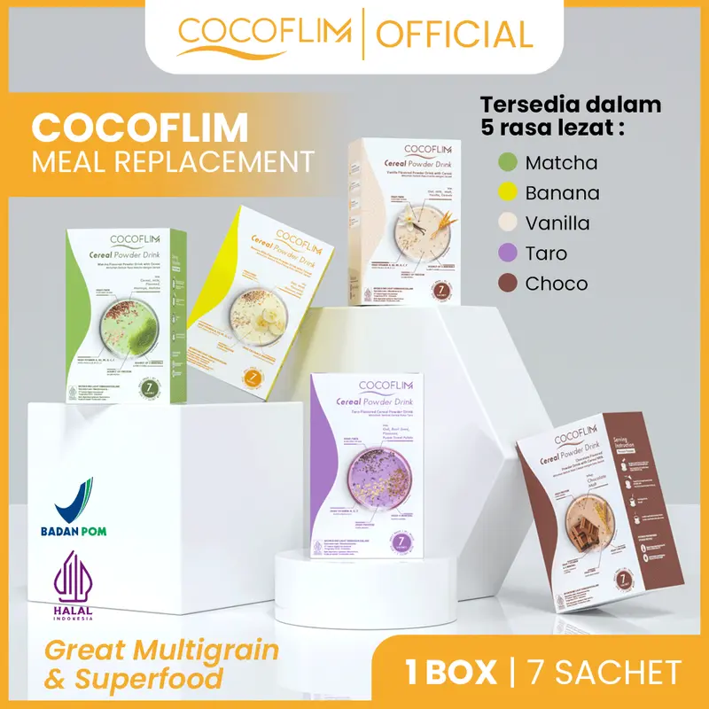 Cocoflim Meal Replacement 1 Box isi 7 sachet. 0