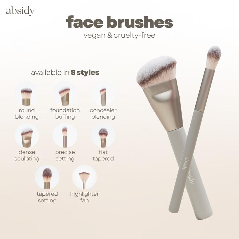 Absidy Soft Face Makeup Powder & Liquid Brushes - TikTok Shop Philippines