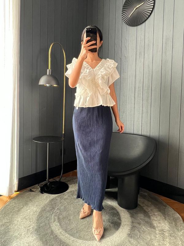 Rok Plisket Span Wavy / Rok Plisket Hyget Premium / Rok Plisket Panjang 8