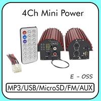 Gambar Penguat Audio Mobil 4 CHANNEL-  Motorcycle Mini Power Amplifier USB / SD / AUX E- OSS dari Audio net shop Kota Administrasi Jakarta Utara 1 Tokopedia