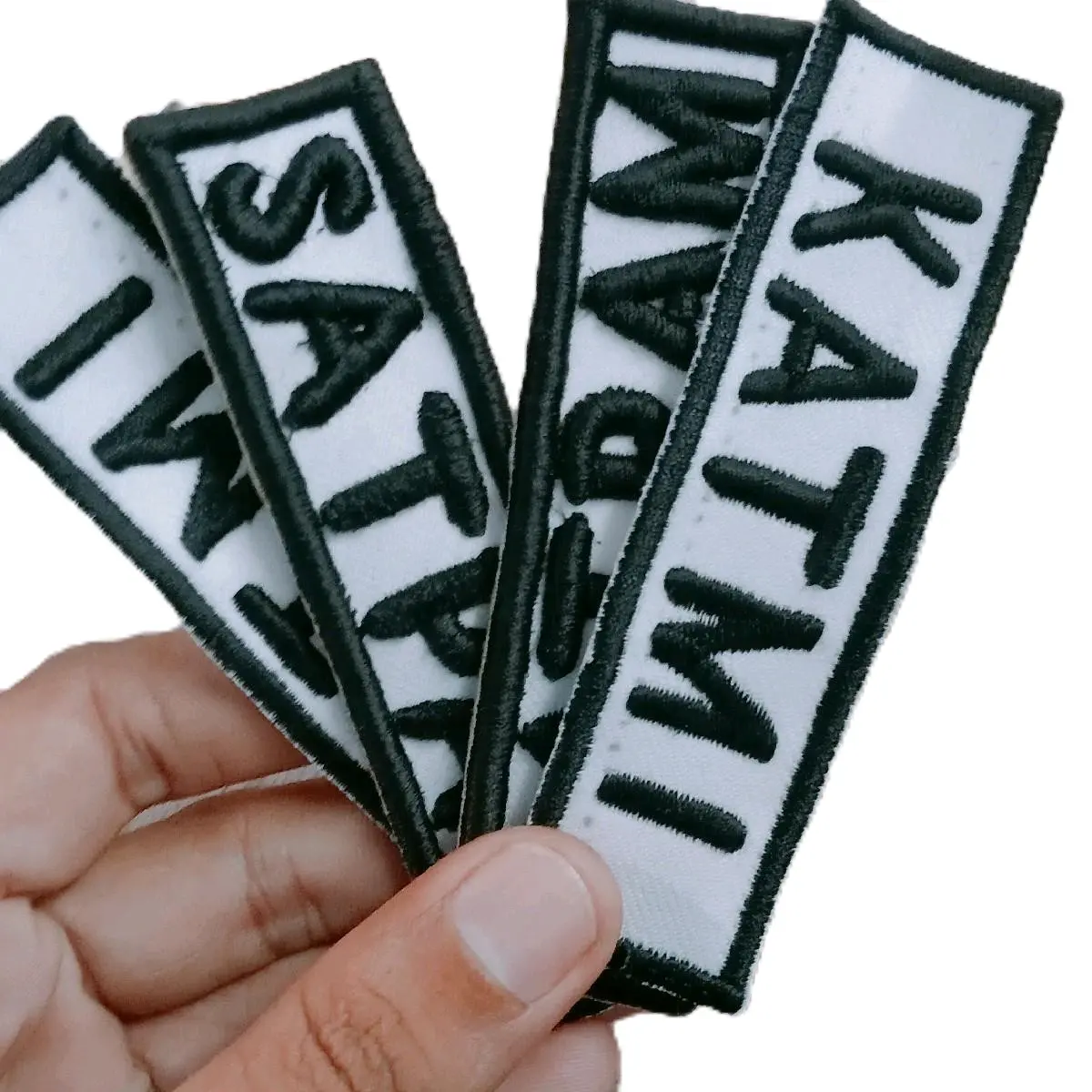 bordir nama satpam  dan security