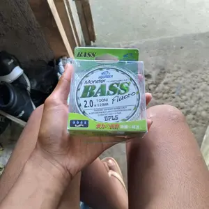 AQUASEA Tali Pancing 4 Warna BASS FLUOROCARBON 100M Alat Ikan Joran Umpan