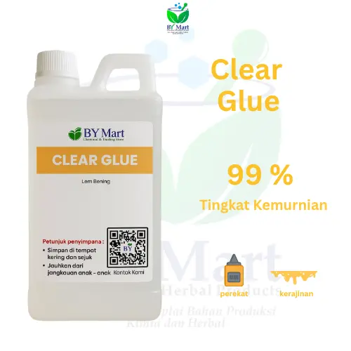 BY KIMIA & HERBAL - Clear Glue / Lem PVA / Clear Glue / Lem Bening / Lem Slime