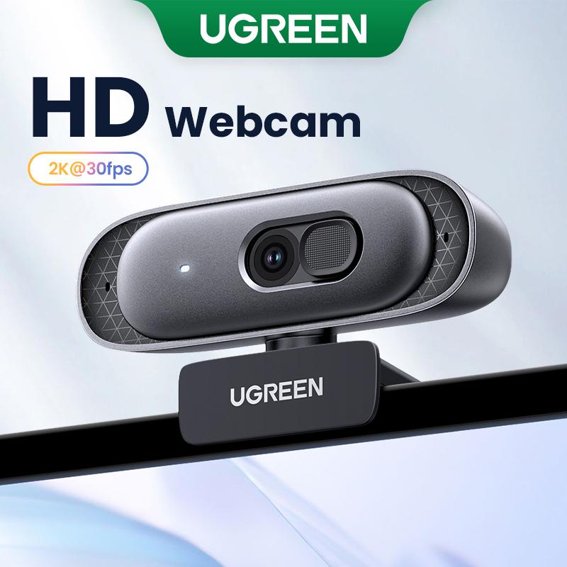 Webcam Mini, UGREEN, Độ phân giải 2K HD, Độ nét 4MP, Lấy nét tự động, Thích hợp cho máy tính xách tay và máy tính để bàn, Camera web 2K @ 30FPS, Micro kép, Lý Tưởng cho Youtube, Zoom, Cuộc gọi video, Mẫu 35626