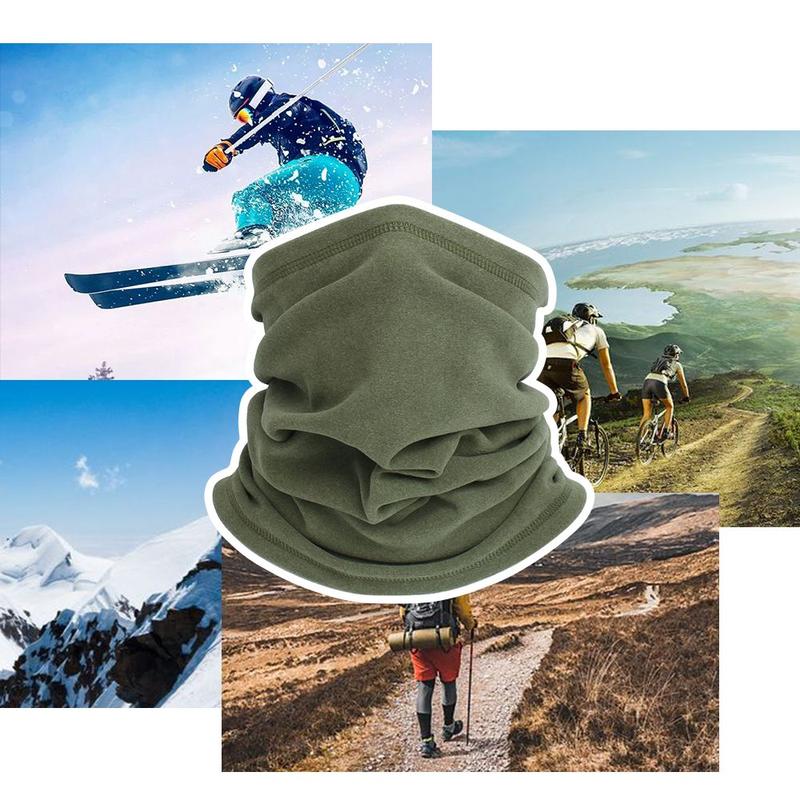 Outdoor Men Women Windproof Polar Fleece Thermal Tube Scarf Magic Cycling Scarf Neck Warmer Half Face Mask 5
