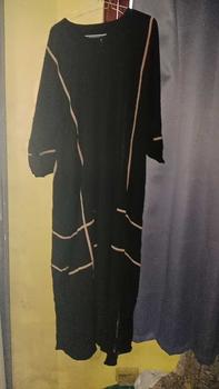 Product Review of Kairo Abaya Jumbo LD 130 Rayon Premium Resleting Depan Simple Elegan Kondangan Pengajian Arisan from M**🦋 2
