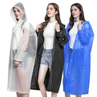 Gambar Jas Hujan Korea Raincoat Dewasa Allsize Unisex Semi Transparan Bahan Waterproof Vinyl Material Ringan & Reusable Desain Kancing Depan dan Hoodie - 80622 - Biru dari ALLEFIX Kota Surabaya 1 Tokopedia