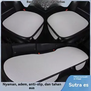 Paket Hemat 3 PCS Alas Jok Mobil Tali Es Anti Licin Tahan Aus, Alas Duduk Satuan Nyaman Udara Busa Dingin Musim Panas, Universal Bisa Dipakai Setiap Musim, Efektif Melindungi Jok dari Noda Dan Gosokan, Mudah Dipasang Aksesoris Mobil Universal